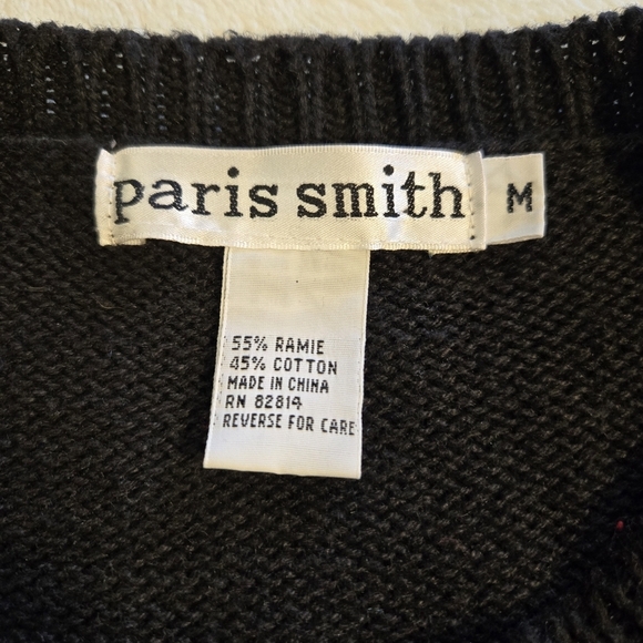 Paris Smith Christmas Sweater Medium Women's Vintage Knit - Picture 13 of 16